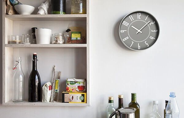 Lemnos eki clock 掛鐘（Gray 灰色）
